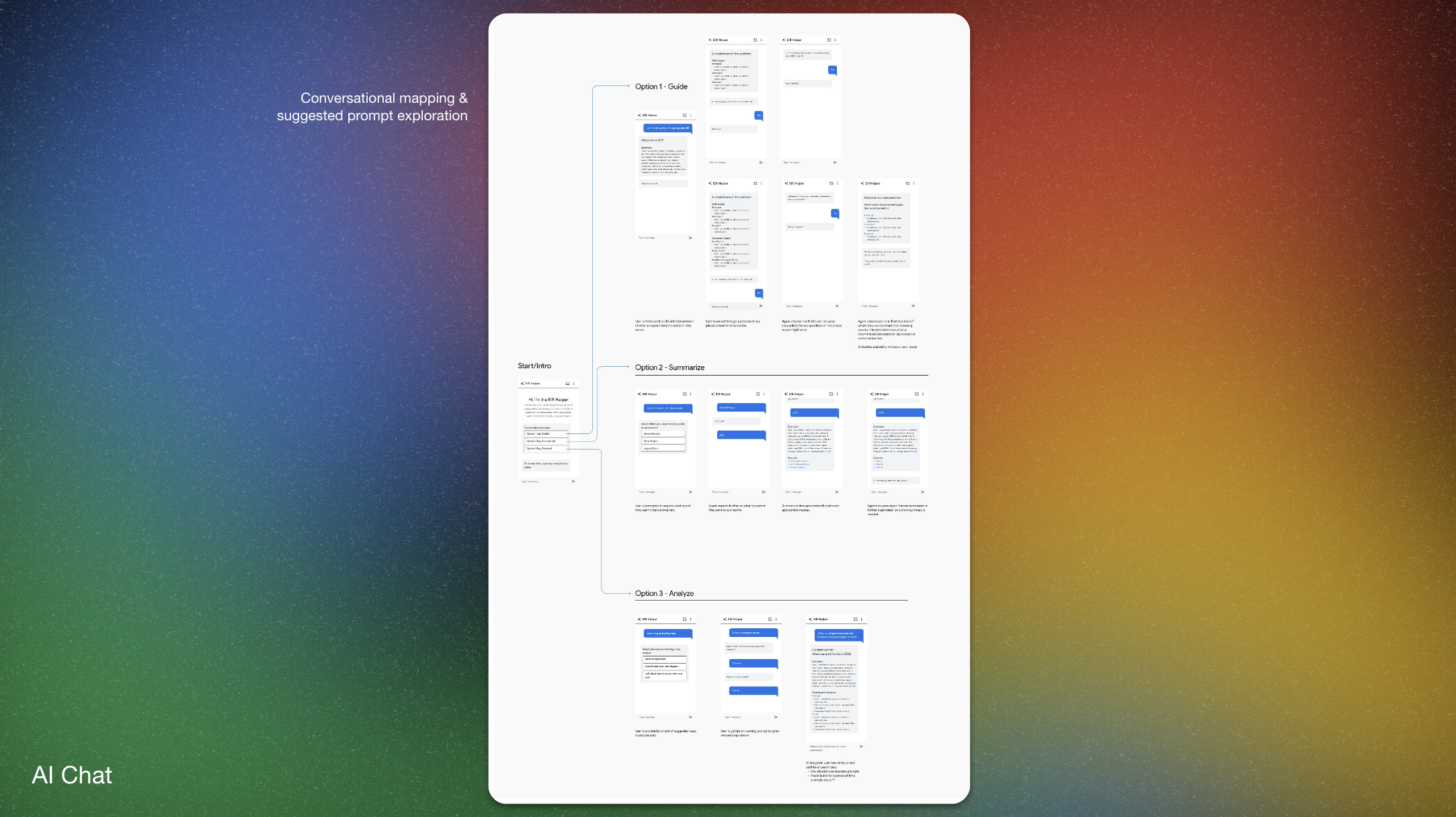 AI agent interface design