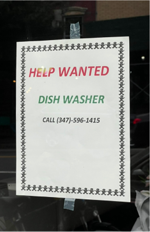 Original help wanted sign